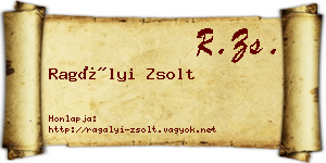 Ragályi Zsolt névjegykártya